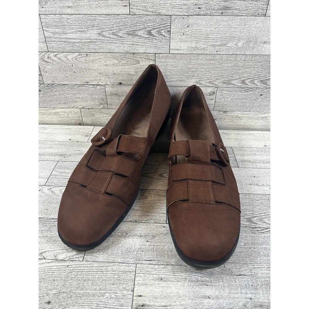 Women's Fits by Theresia Brown Suede Comfort Flats Made‎ In Germany US size 8 M